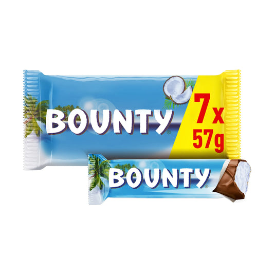 Milk Chocolate 7 X 2 X 28.5g by BOUNTY at The British Vault