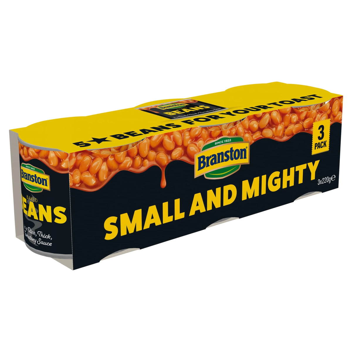 Baked Beans In Tomato Sauce 3 X 220g by BRANSTON