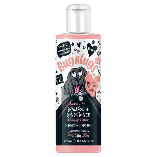 Luxury 2 In 1 Dog Shampoo & by Bugalugs