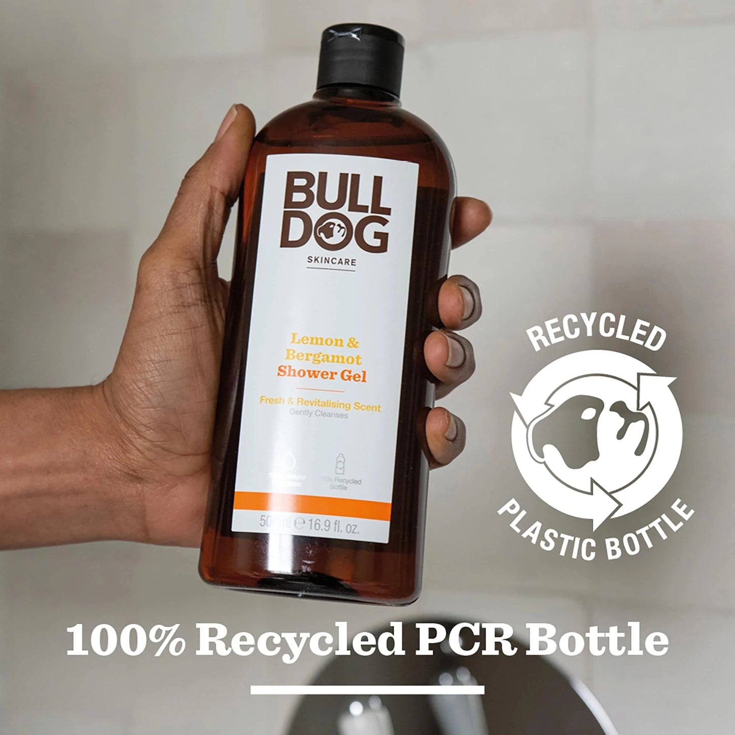 Skincare Lemon & Bergamot Men's Shower Gel 500ml by BULLDOG