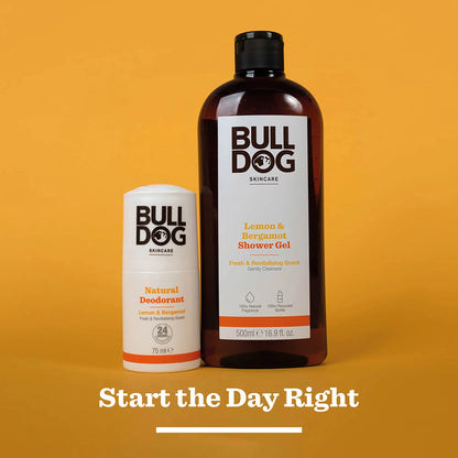 Skincare Lemon & Bergamot Men's Shower Gel 500ml by BULLDOG