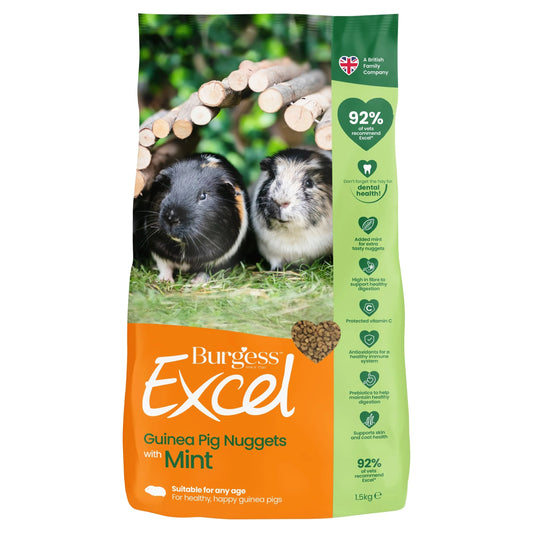 Excel Guinea Pig Nuggets 1.5kg by Burgess