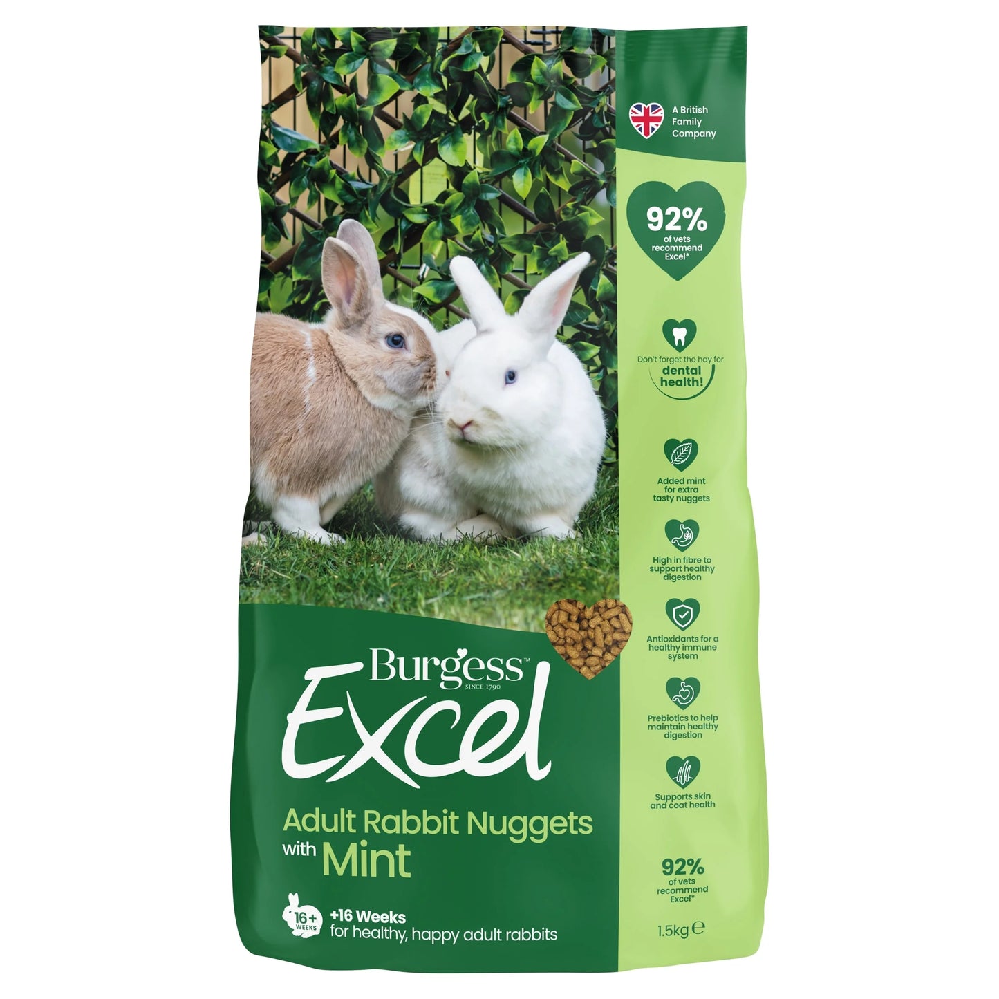 Excel Rabbit Nuggets 1.5kg by Burgess