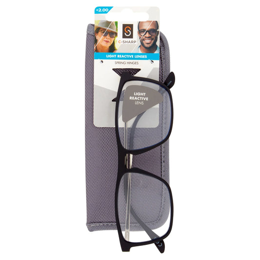 Light Reactive Lenses Reading Glasses by C-SHARP
