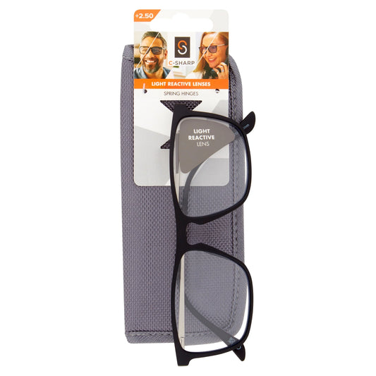 Light Reactive Lenses Reading Glasses by C-SHARP