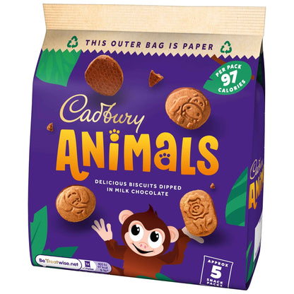 Animals Biscuits - Milk Chocolate 5 X by Cadbury