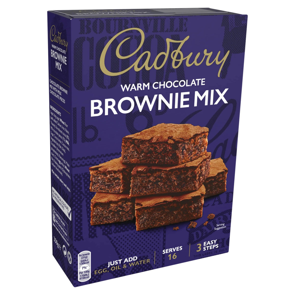 Baking Chocolate Brownie Cake Mix 350g by Cadbury