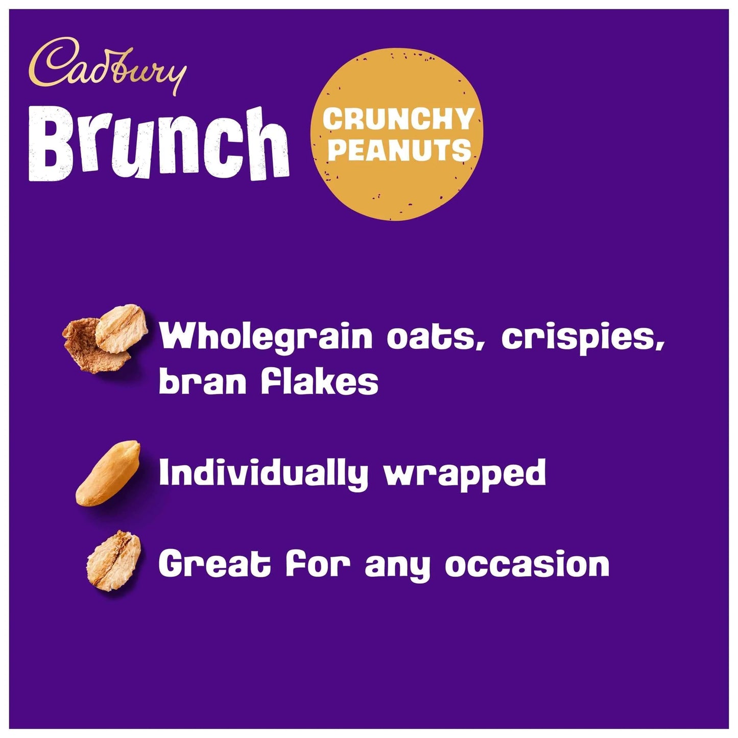 Brunch Peanut Wholegrain Cereal Bars by Cadbury