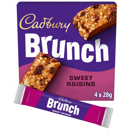 Brunch Sweet Raisins 4 X 28g by Cadbury