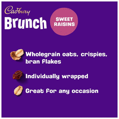 Brunch Sweet Raisins 4 X 28g by Cadbury