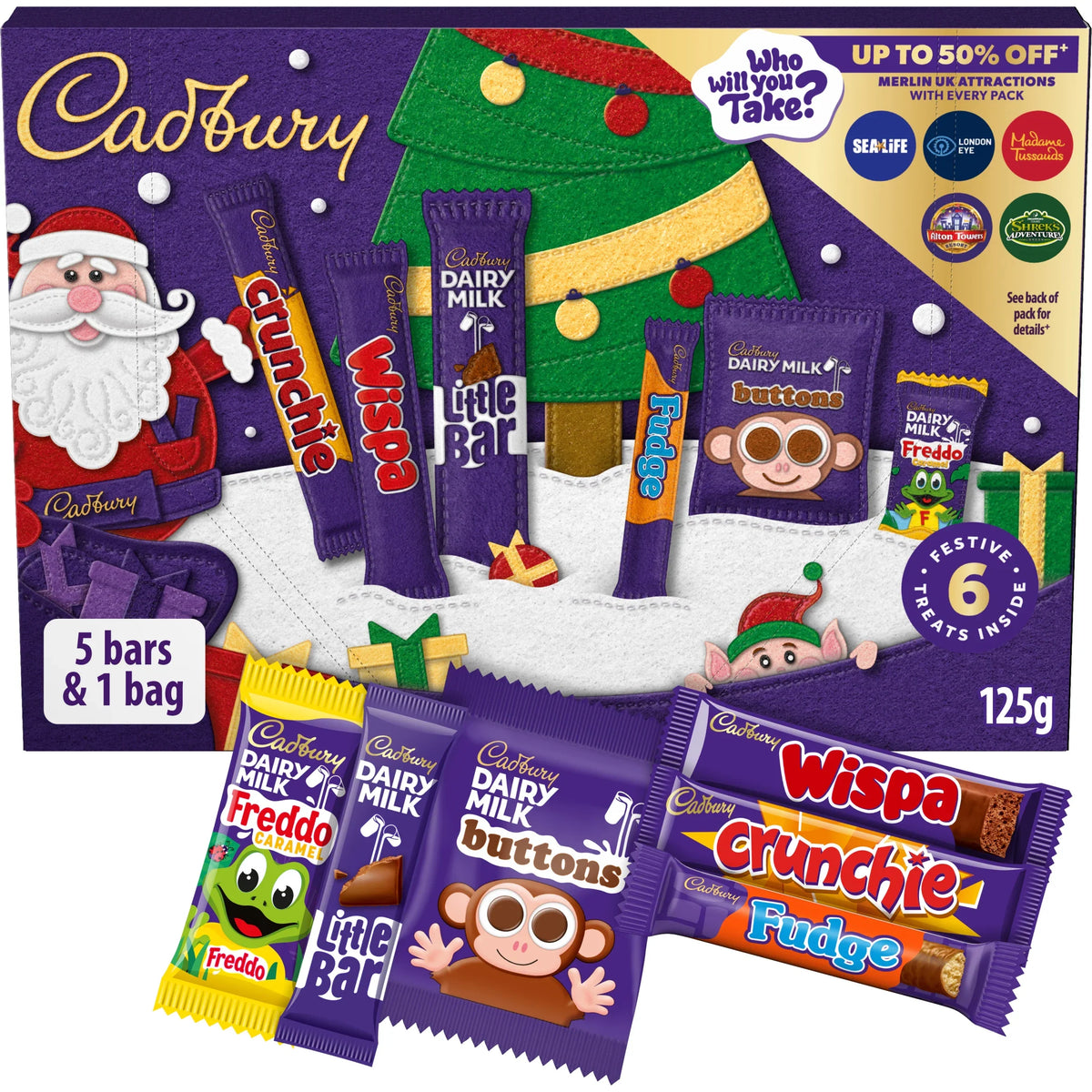 Chocolate Xmas Santa Selection Box by Cadbury at The British Vault