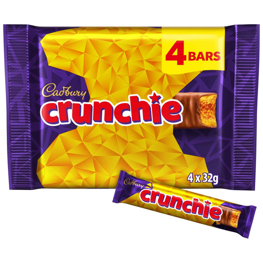 Crunchie Chocolate Bar 4 Pack by Cadbury