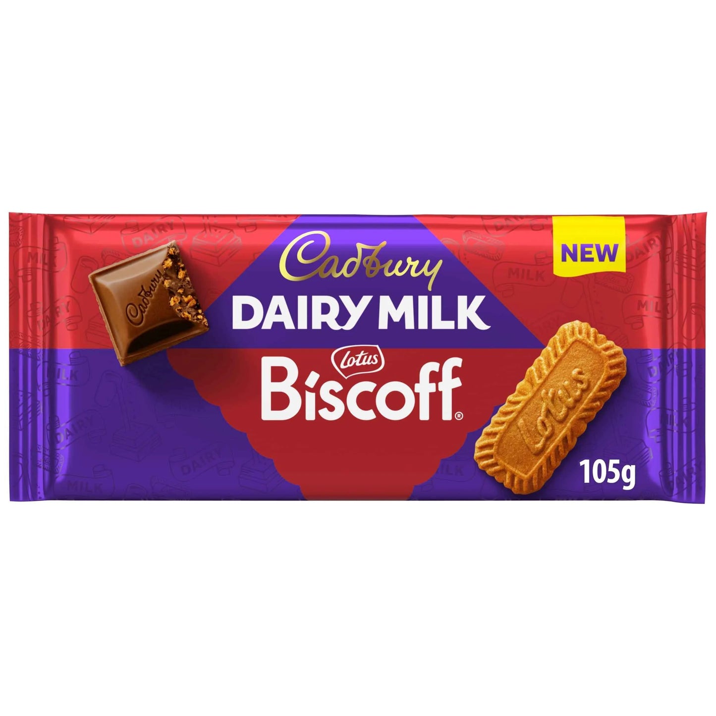Dairy Milk Biscoff Chocolate Bar 105g by Cadbury