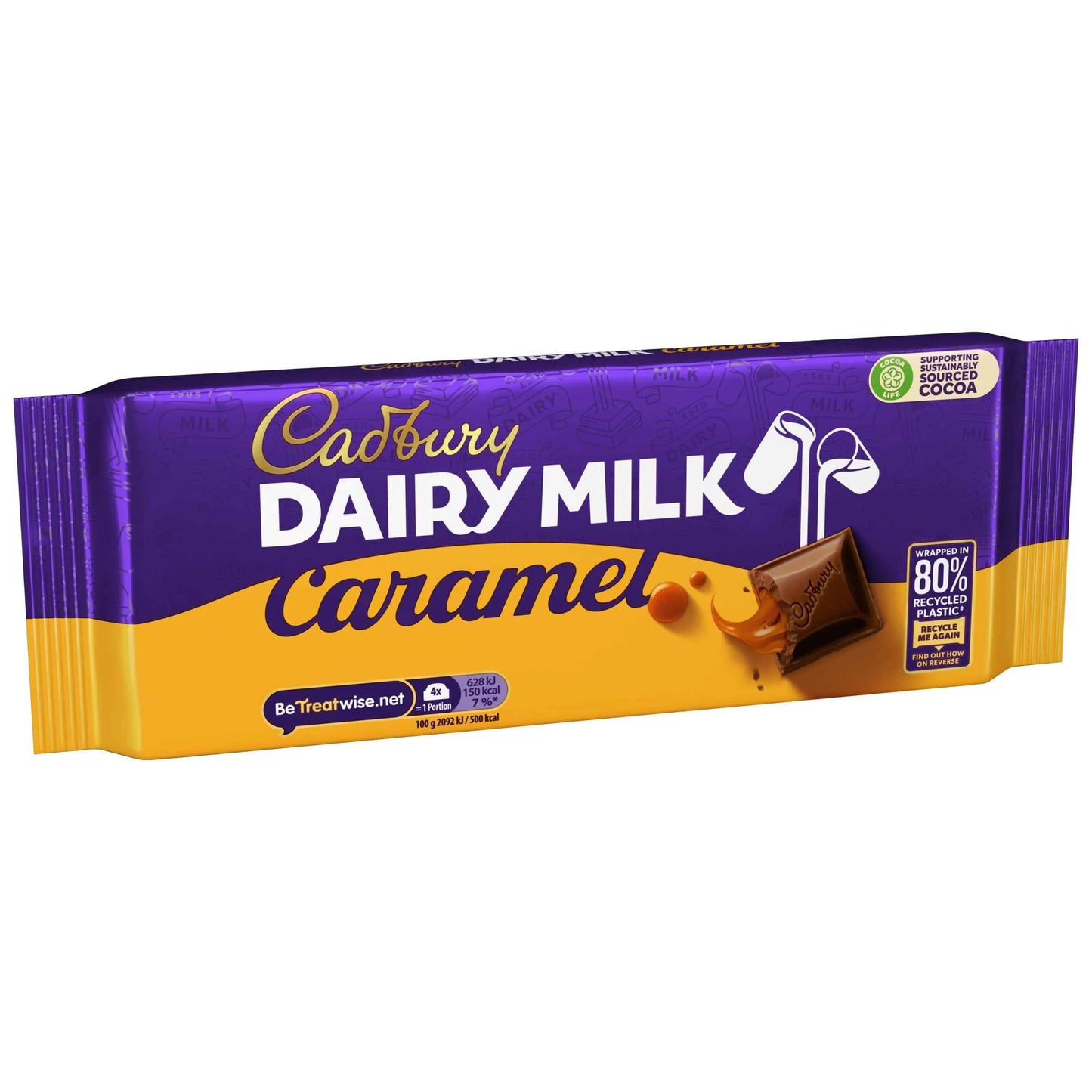 Dairy Milk Caramel Chocolate Bar 180g by Cadbury