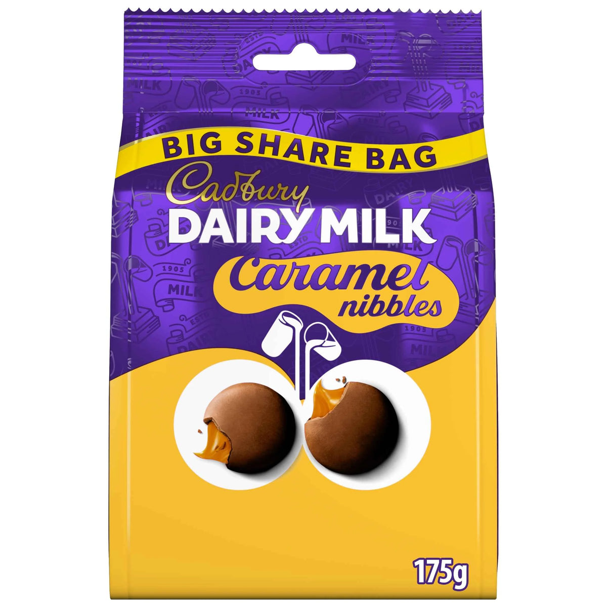 Dairy Milk Caramel Nibbles 175g by Cadbury