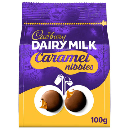 Dairy Milk Caramel Nibbles Chocolate Bag 100g by Cadbury