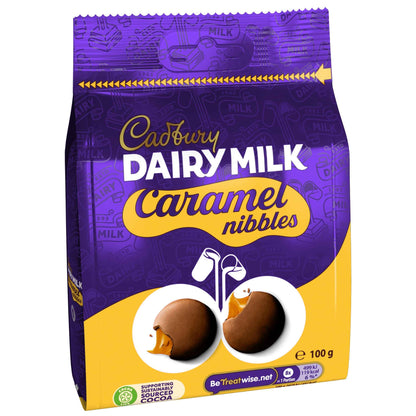 Dairy Milk Caramel Nibbles Chocolate Bag 100g by Cadbury