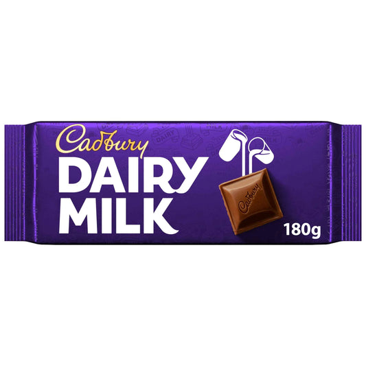 Dairy Milk Chocolate Bar 180g by Cadbury