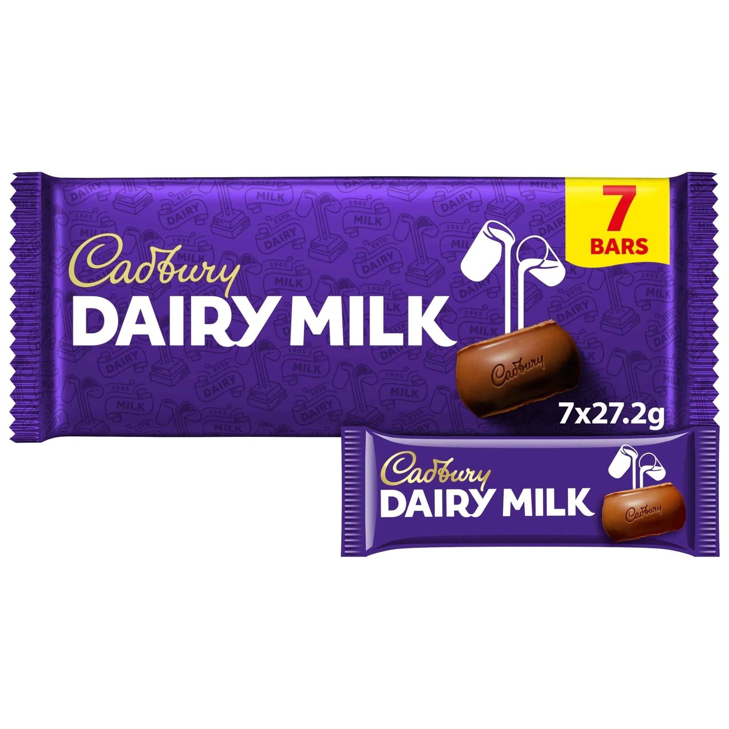Dairy Milk Chocolate Bar Multipack 7 by Cadbury