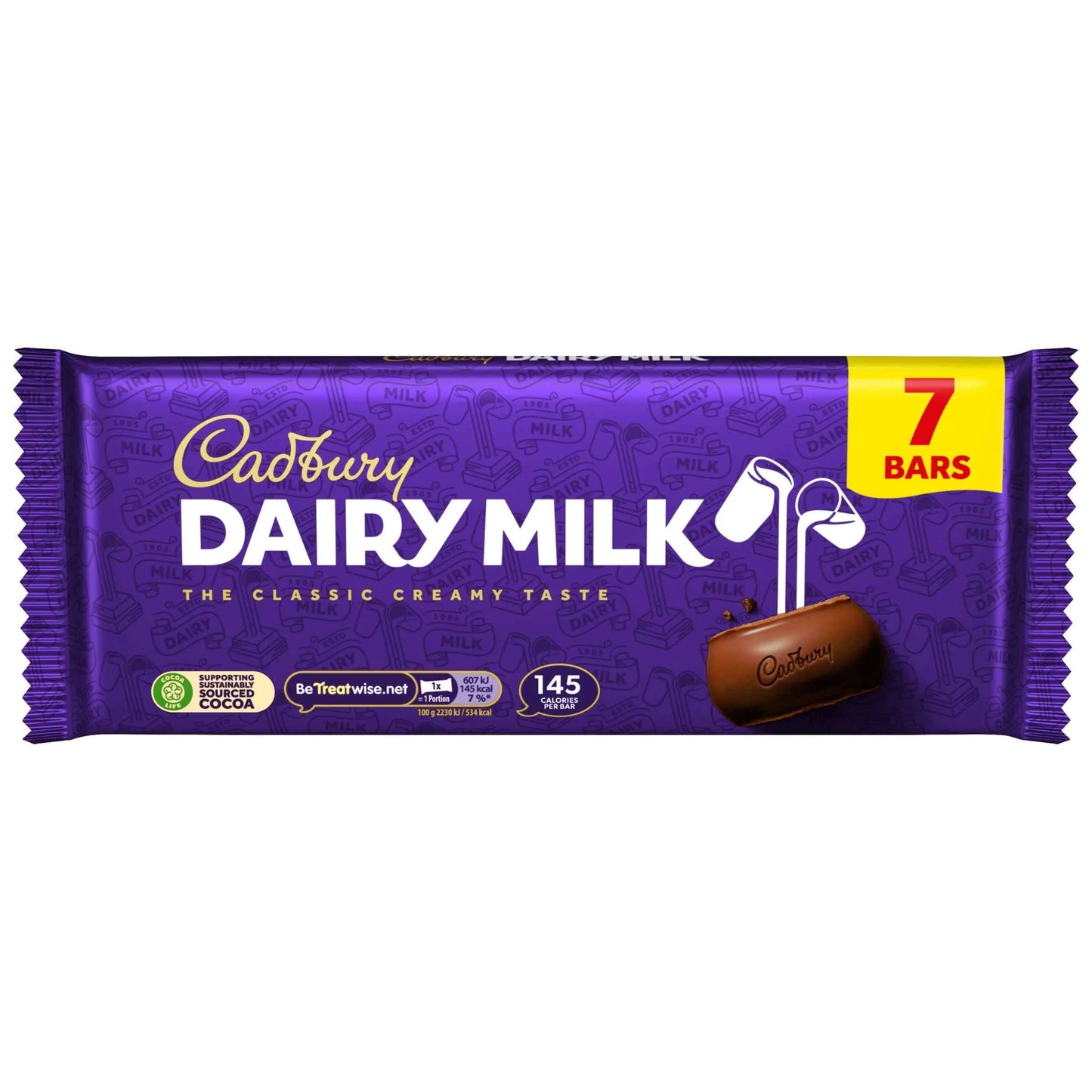 Dairy Milk Chocolate Bar Multipack 7 by Cadbury