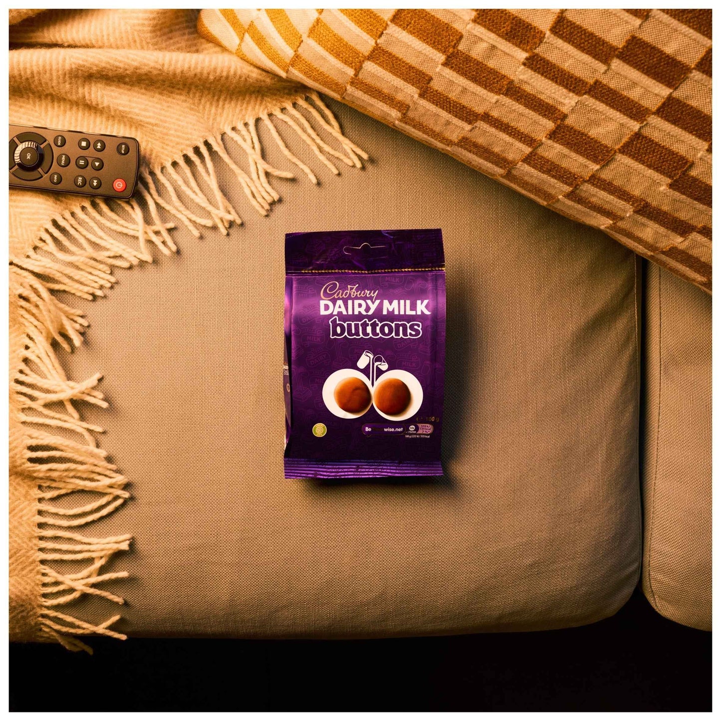 Dairy Milk Chocolate Buttons Bag 100g by Cadbury