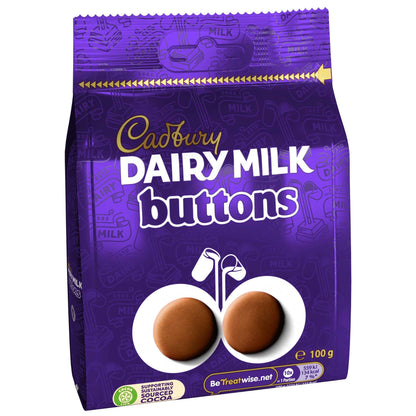 Dairy Milk Chocolate Buttons Bag 100g by Cadbury