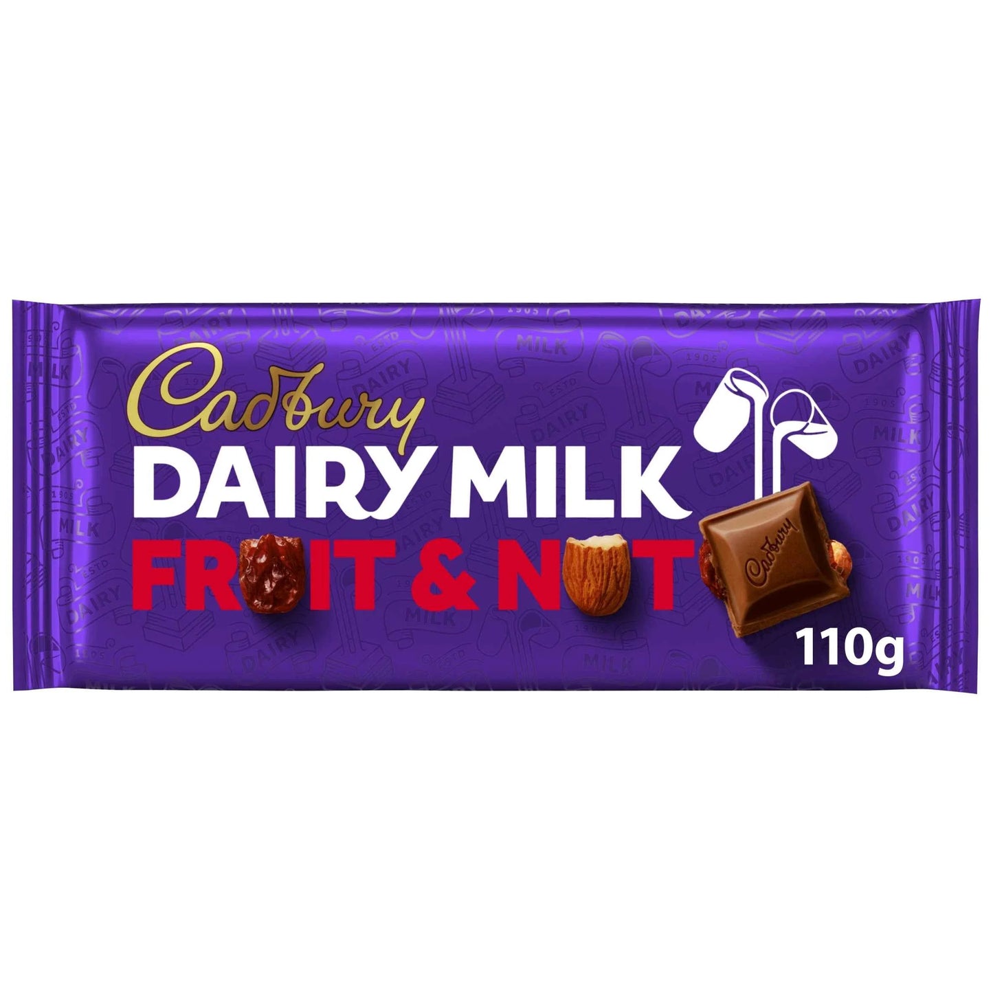 Dairy Milk Chocolate Fruit & Nut Bar by Cadbury