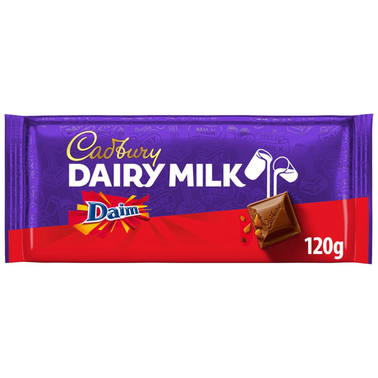 Dairy Milk Daim Chocolate Bar 120g by Cadbury