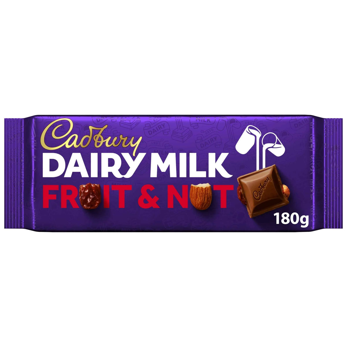 Dairy Milk Fruit And Nut Chocolate by Cadbury