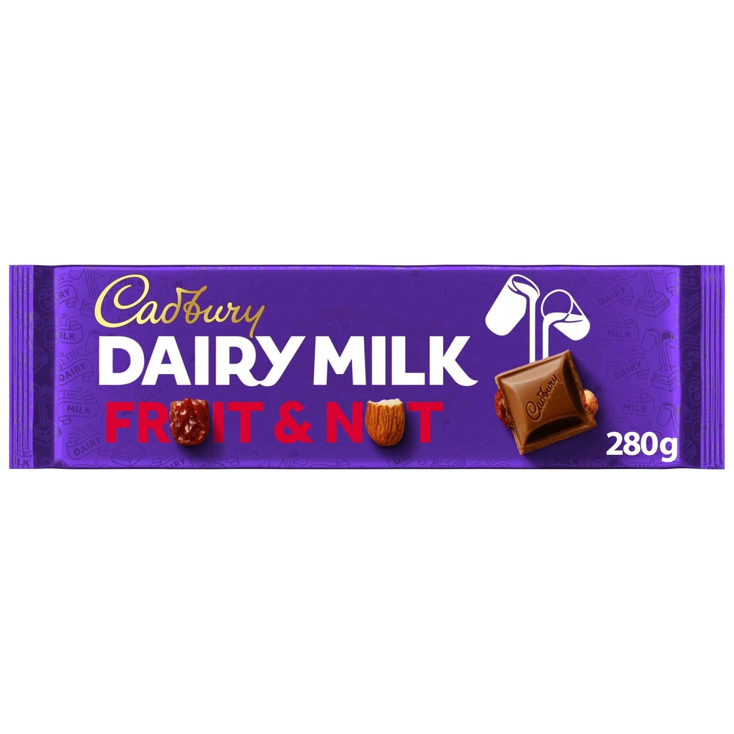 Dairy Milk Fruit And Nut Chocolate by Cadbury