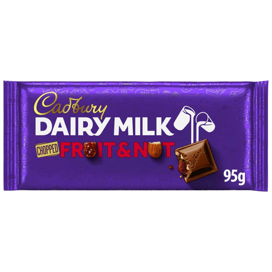 Dairy Milk Fruit & Nut Chopped 95g (r) by Cadbury