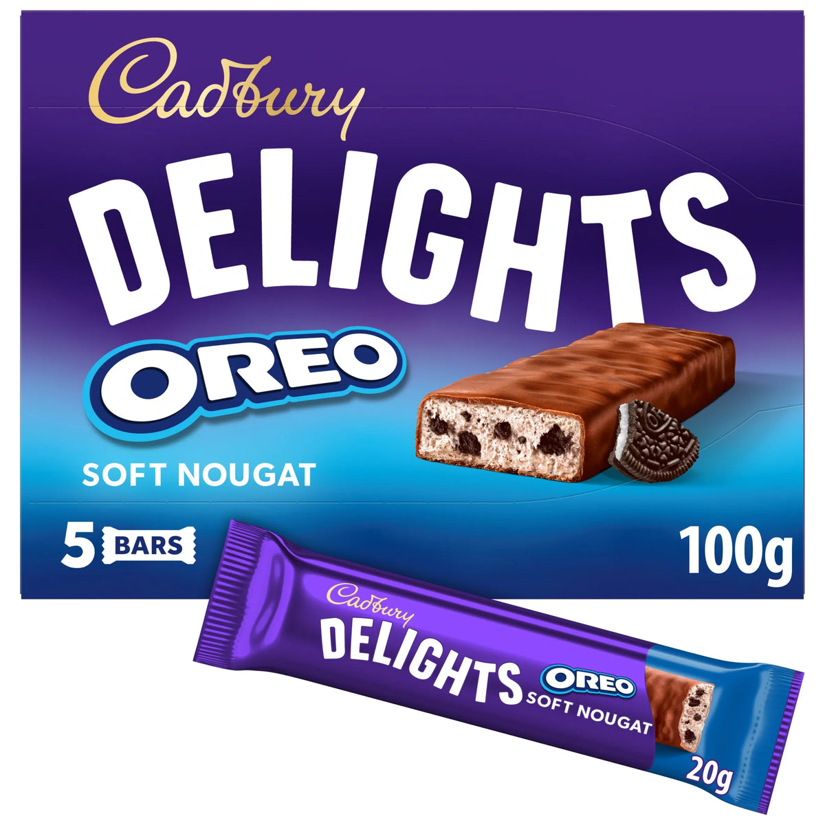 Delights Oreo 5 X 20g by Cadbury at The British Vault