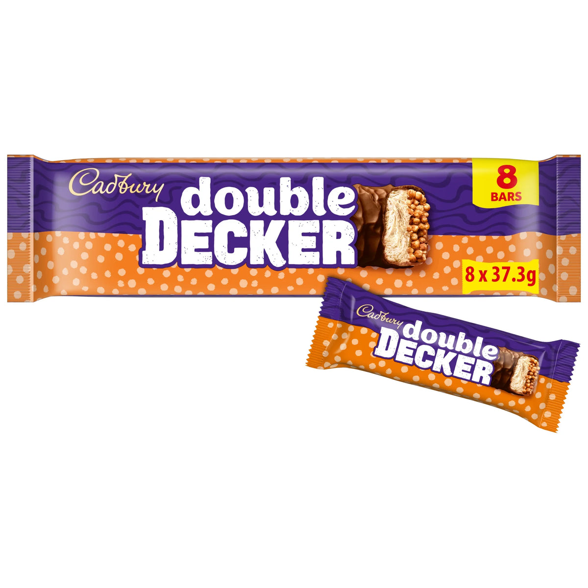 Double Decker Chocolate Bar 8 X 37.3g by Cadbury at The British Vault