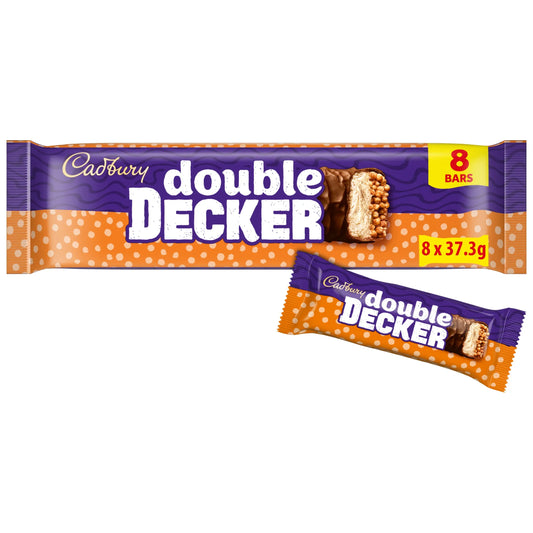 Double Decker Chocolate Bar 8 X 37.3g by Cadbury at The British Vault