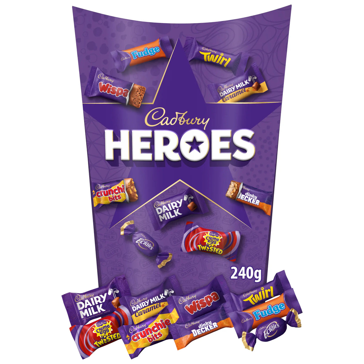Heroes Chocolate Box 240g by Cadbury at The British Vault