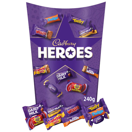 Heroes Chocolate Box 240g by Cadbury at The British Vault