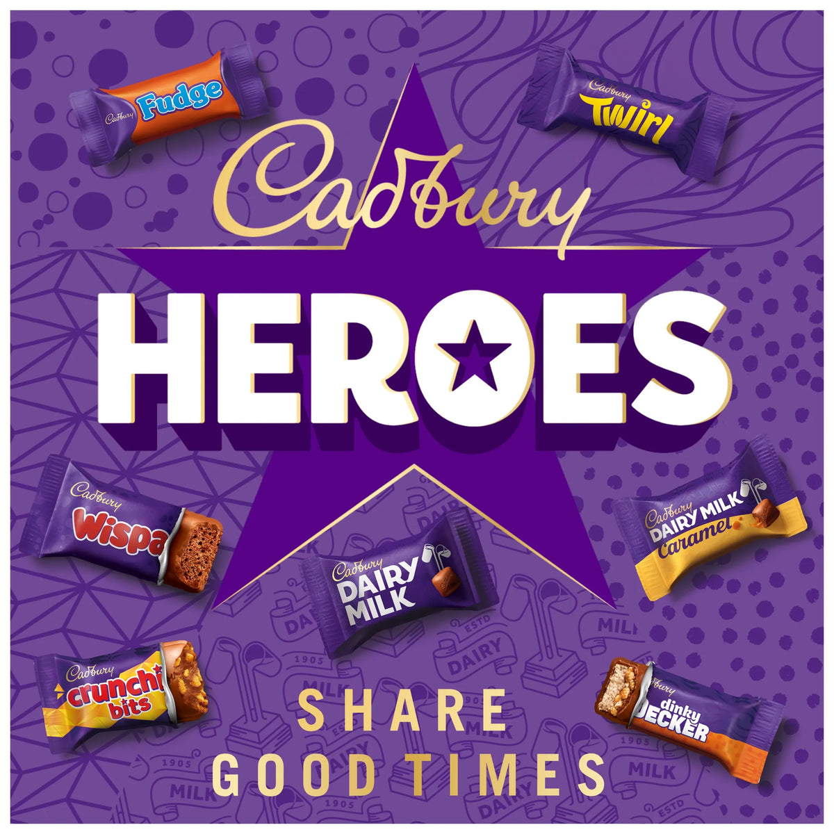 Heroes Tin 600g by Cadbury at The British Vault