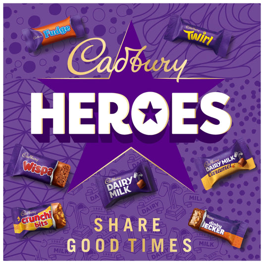 Heroes Tin 600g by Cadbury at The British Vault