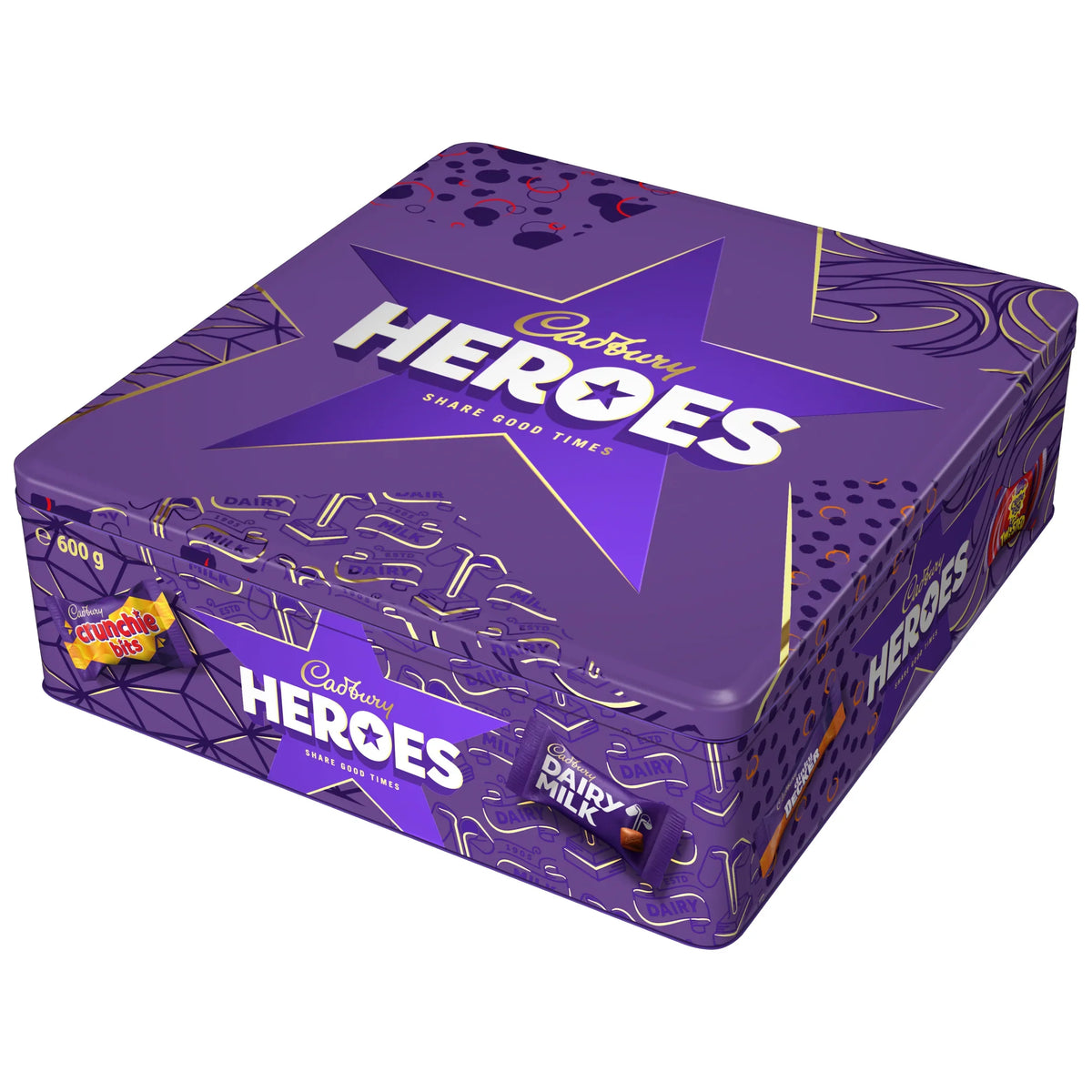 Heroes Tin 600g by Cadbury at The British Vault