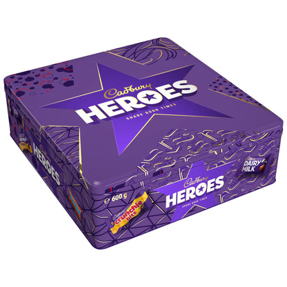 Heroes Tin 600g by Cadbury at The British Vault