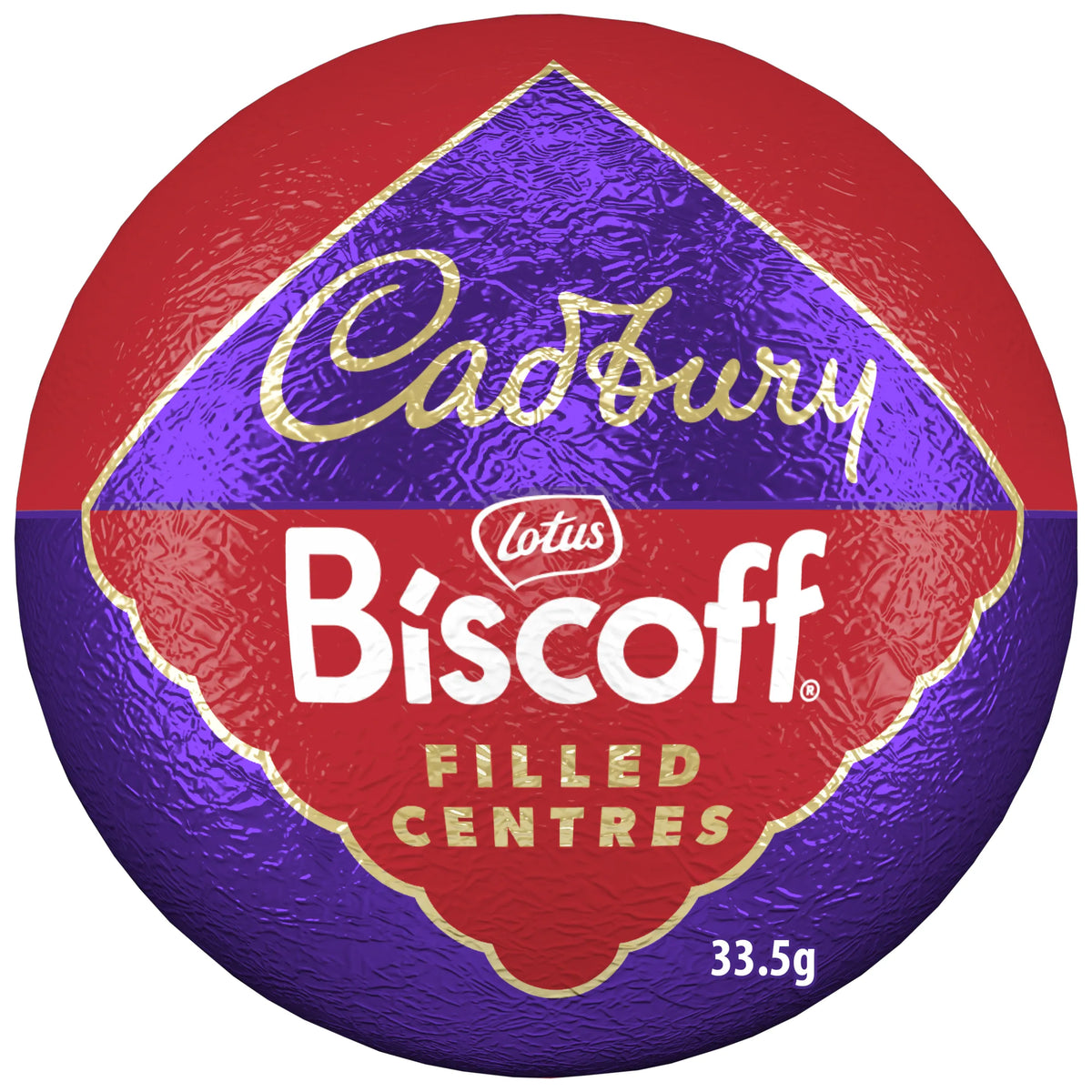 Lotus Biscoff Filled Centres 33.5g by Cadbury at The British Vault