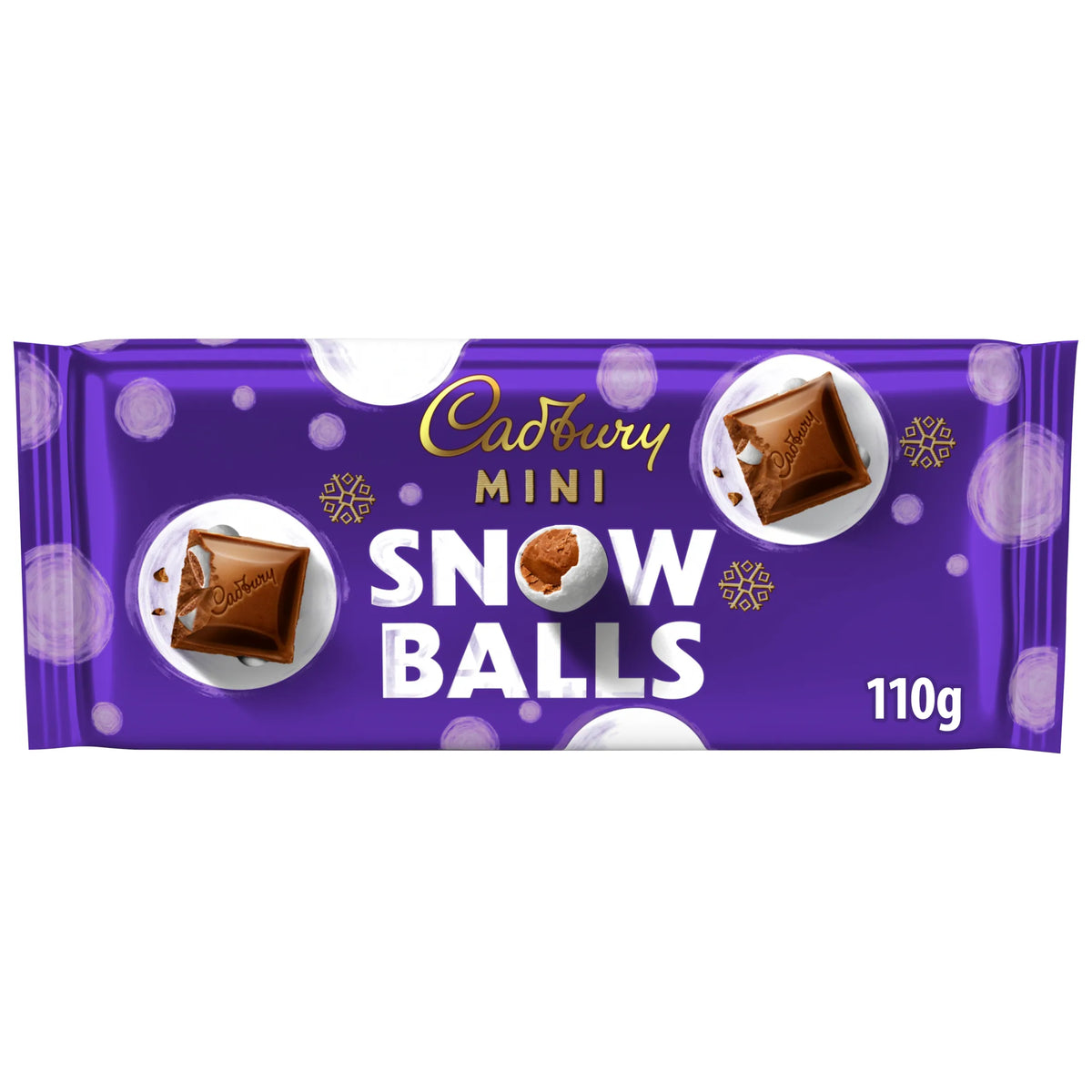 Mini Snowballs Chocolate Bar 110g by Cadbury