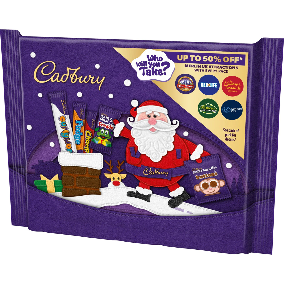 Small Xmas Selection Box 78g by Cadbury at The British Vault