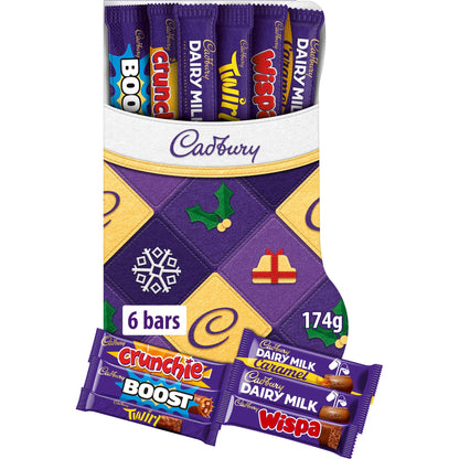 Stocking Selection Box 174g by Cadbury at The British Vault