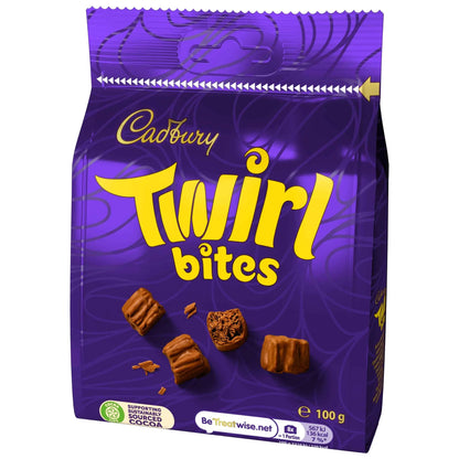 Twirl Bites Chocolate Bag 100g by Cadbury