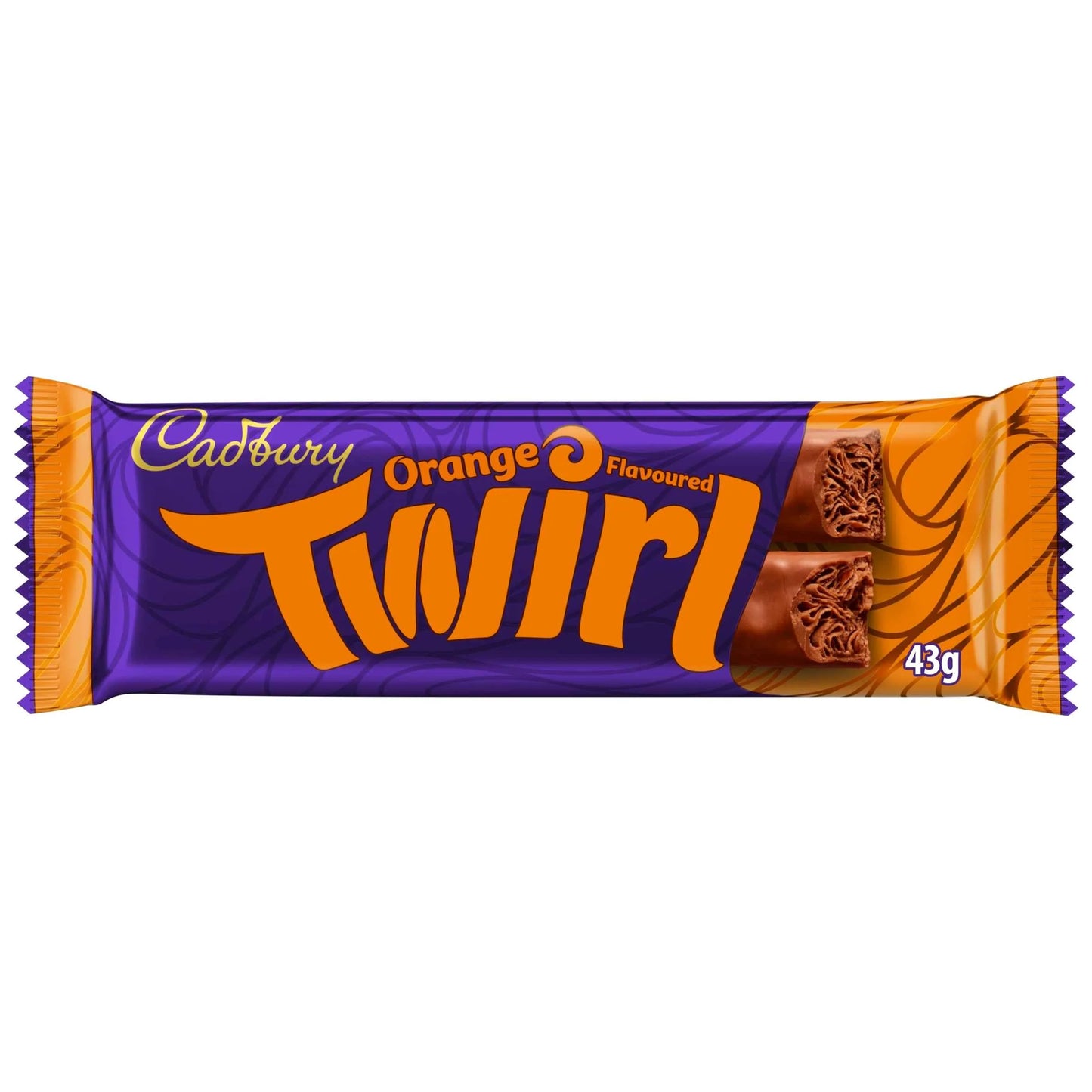 Twirl Orange Chocolate Bar 43g by Cadbury