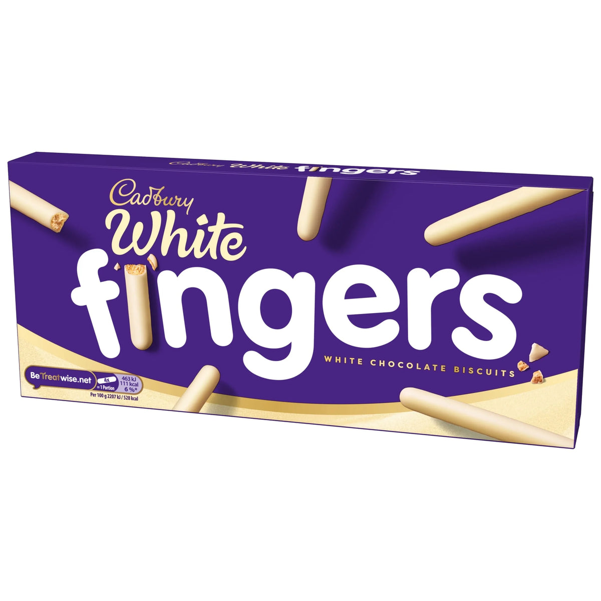 White Chocolate Fingers Biscuits 114g by Cadbury