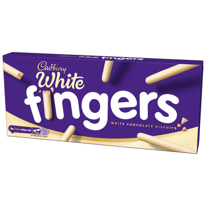 White Chocolate Fingers Biscuits 114g by Cadbury