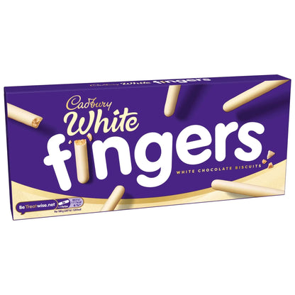 White Chocolate Fingers Biscuits 114g by Cadbury
