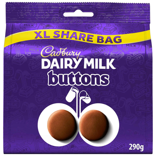 s Dairy Milk Buttons Xl Share Bag 290g by Cadbury